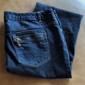 LIZ CLAIBORNE Hepburn Bootcut Jean - 7 Pockets - Dark Blue - 18W - NWOT
